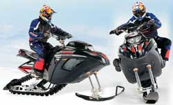 Снежные мотоциклы мгновенно вытеснили снегоходы и заняли место лидера зимних экстремальных технических развлечений.