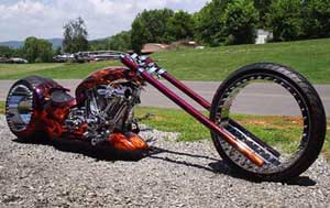 Amen Design построила мотоцикл Hubless Monster с колёсами без спиц