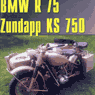 BMW R75 Zundap ks750. Военные машины.